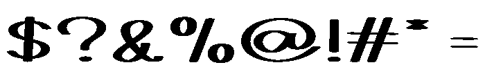 Music Font OTHER CHARS