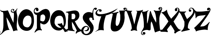 Musicals Font UPPERCASE
