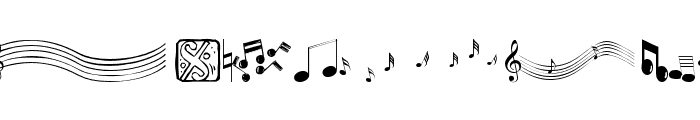 Musicelements Font UPPERCASE
