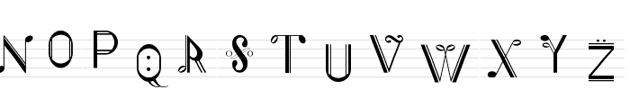Musiker Font UPPERCASE