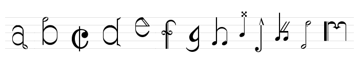 Musiker Font LOWERCASE