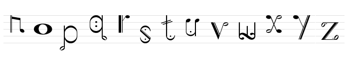 Musiker Font LOWERCASE