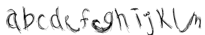 Mustache Gallery Font LOWERCASE
