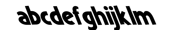 Mutchin Oblique Font LOWERCASE