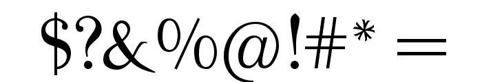 Mutoni Regular Font OTHER CHARS