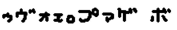 musekinin-katakana Font OTHER CHARS