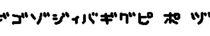 musekinin-katakana Font UPPERCASE