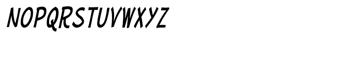 Mufferaw Condensed Italic Font LOWERCASE