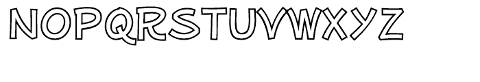 Mufferaw Outline Font LOWERCASE