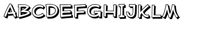 Mufferaw Shaded Font UPPERCASE