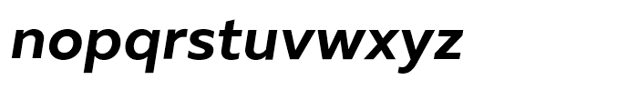 Muller Bold Italic Font LOWERCASE