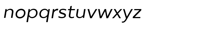 Muller Regular Italic Font LOWERCASE
