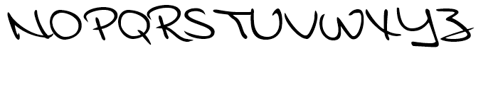 Murielle Handwriting Regular Font UPPERCASE