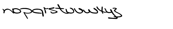 Murielle Handwriting Regular Font LOWERCASE