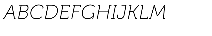 Museo 100 Italic Font UPPERCASE