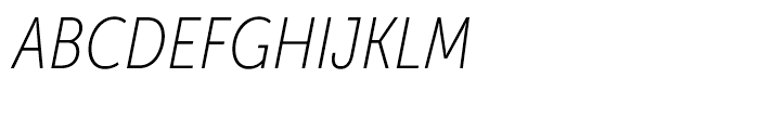 Museo Sans Condensed 100 Italic Font UPPERCASE