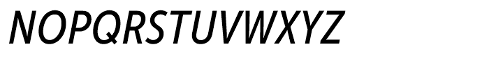 Museo Sans Condensed 500 Italic Font UPPERCASE
