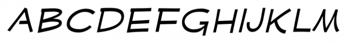 Mufferaw Expanded Italic Font LOWERCASE
