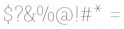 Muriza Hairline Font OTHER CHARS