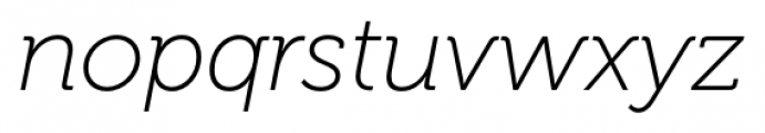 Museo 100 Italic Font LOWERCASE