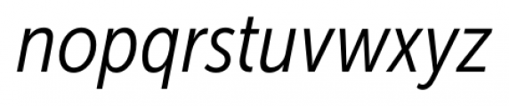 Museo Sans Condensed 300 Italic Font LOWERCASE
