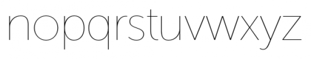 Museo Sans Display Hairline Font LOWERCASE