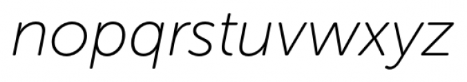 Museo Sans Rounded 100 Italic Font LOWERCASE