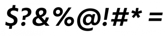Mute Semi Bold Italic Font OTHER CHARS