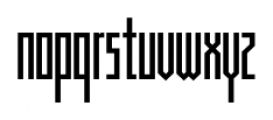 Muzarela Condensed Regular Font LOWERCASE