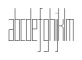 Muzarela Condensed Thin Font LOWERCASE