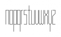 Muzarela Condensed Thin Font LOWERCASE