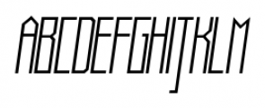 Muzarela Semi-condensed Light Italic Font UPPERCASE