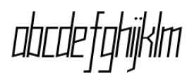 Muzarela Semi-condensed Light Italic Font LOWERCASE