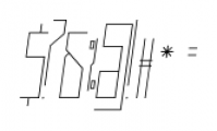 Muzarela Semi-condensed Thin Italic Font OTHER CHARS