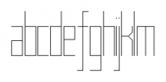 Muzarela Semi-condensed Thin Font LOWERCASE
