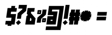 Muzarela Semi-expanded Black Italic Font OTHER CHARS