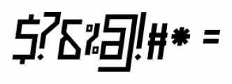 Muzarela Semi-expanded Italic Font OTHER CHARS