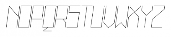 Muzarela Semi-expanded Thin Italic Font UPPERCASE