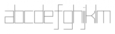 Muzarela Semi-expanded Thin Font LOWERCASE