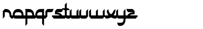 Mubarak Font LOWERCASE