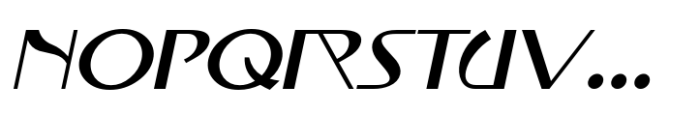 Mucha Nouveau JNL Oblique Font UPPERCASE