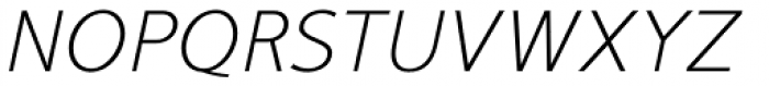 Mucho Sans Light Italic Font UPPERCASE