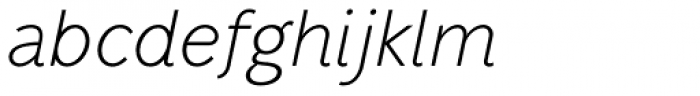 Mucho Sans Light Italic Font LOWERCASE