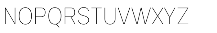 Mucitan Sans Thin Font UPPERCASE