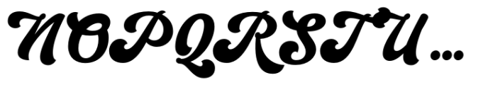 Mucky Script Regular Font UPPERCASE