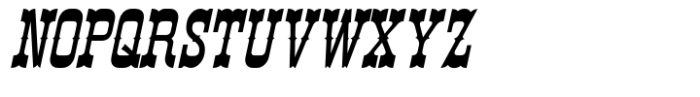 Mud Creek JNL Oblique Font UPPERCASE
