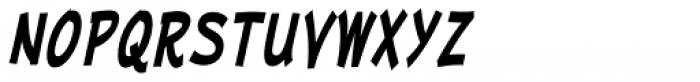 Mufferaw Condensed Bold Italic Font LOWERCASE