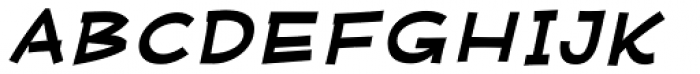 Mufferaw Expanded Bold Italic Font UPPERCASE
