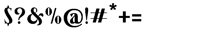 Muflesh Font OTHER CHARS