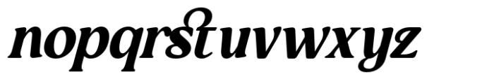 Mufteya Slant Font LOWERCASE